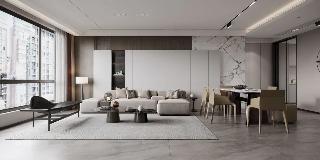 91免费版视频质感砖客厅装修效果图